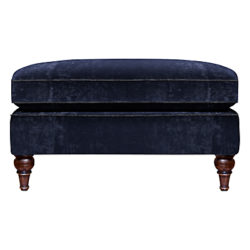 Duresta Kingsley Footstool, Umber Leg Pimlico Indigo